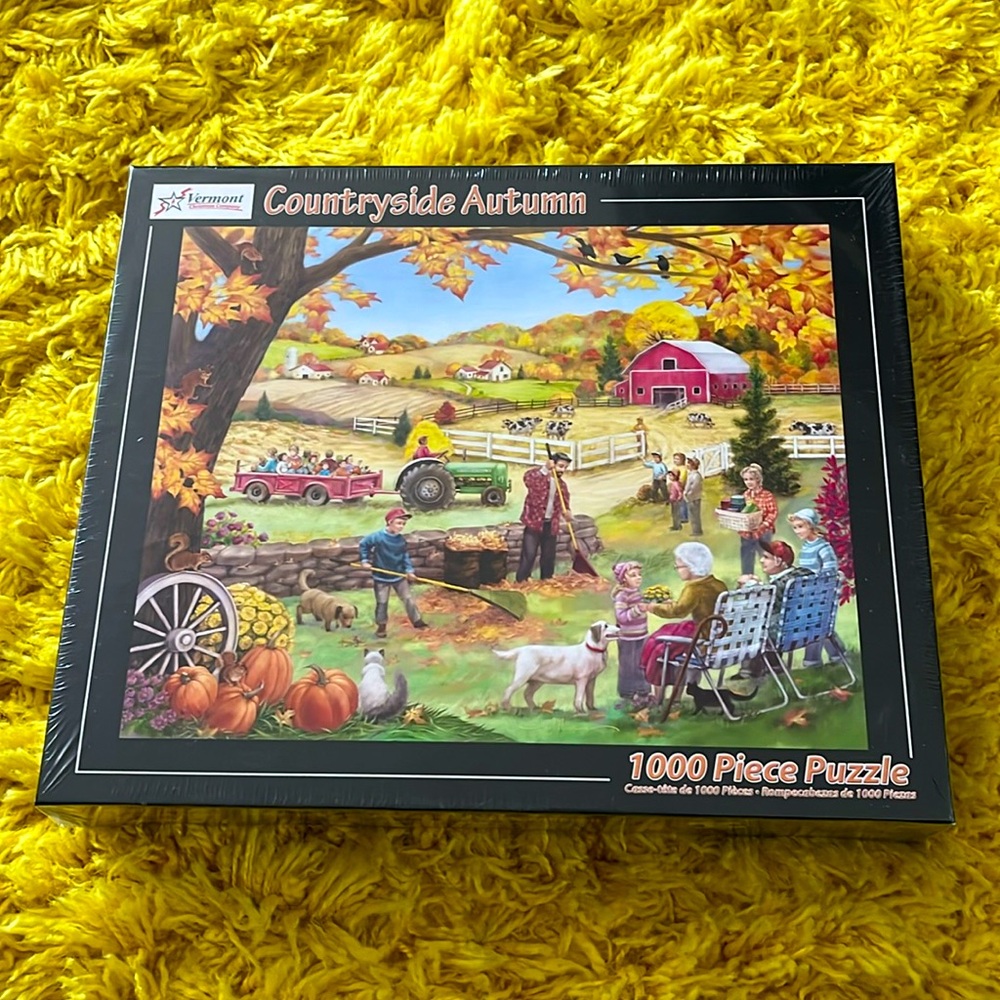 NEW - Vermont Christmas Company Countryside Autumn Puzzle